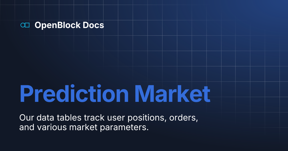 Prediction Market | OpenBlock Docs
